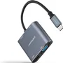 Nanocable Conversor USB-C a HDMI/VGA/USB 3.0/PD 15 cm, Gris